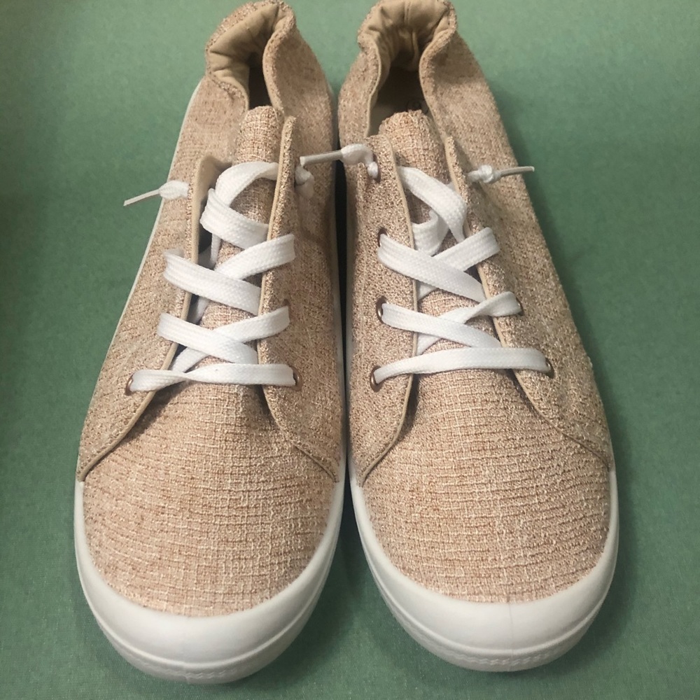 Beige Slip On Sneakers